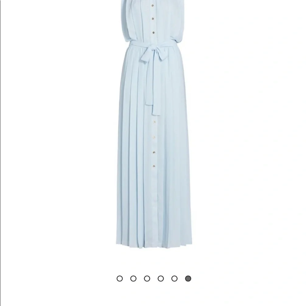RAMY BROOK 
Coraline Pleated Maxi Shirtdress NEW nwt retails $745
 Medium blue - Picture 7 of 8